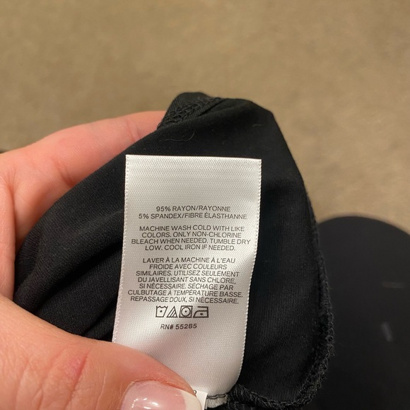 Express off the shoulder open back Black dress - Picture 6 of 6